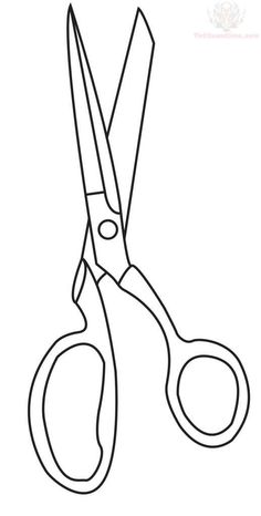 236x466 Haircutting Scissors Drawings