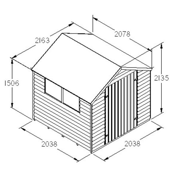 Shed Drawing at GetDrawings | Free download