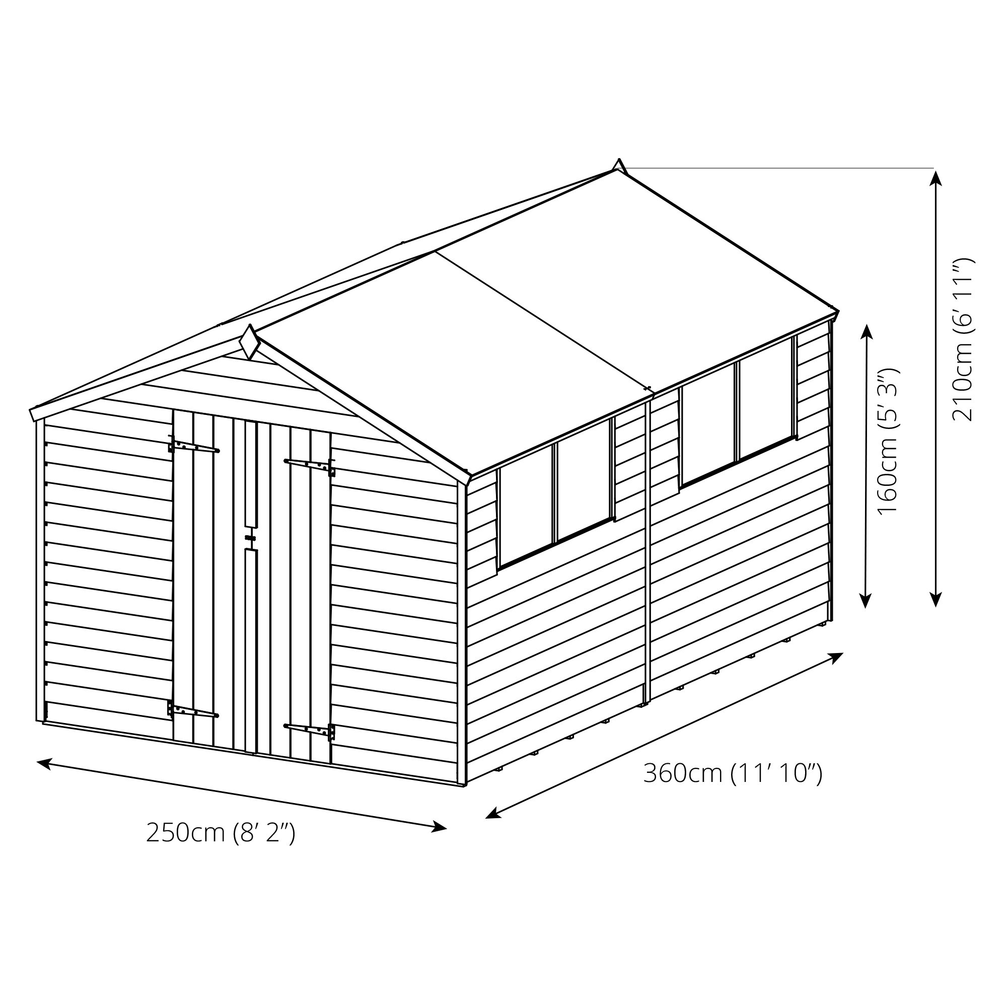 Shed Drawing at GetDrawings | Free download