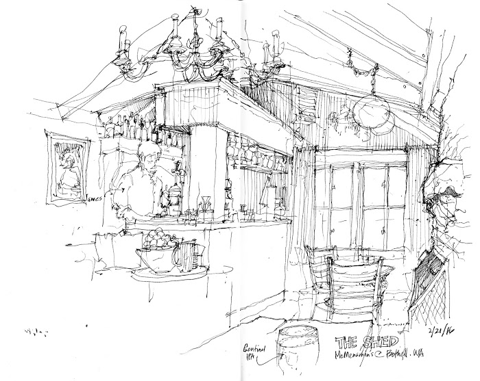 700x557 Urban Sketchers Seattle The Shed