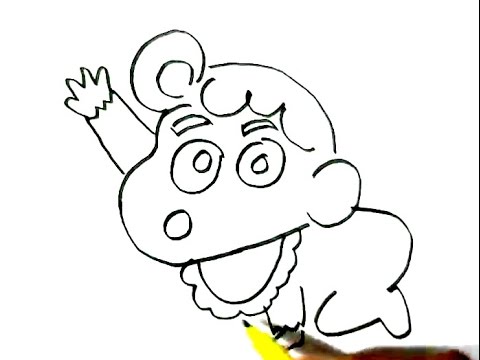 480x360 How To Draw Himawari Nohara Sister Of Shin Chan In Easy Steps