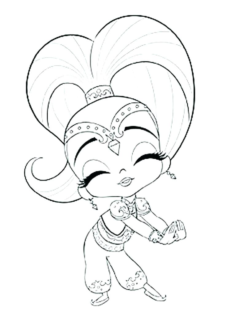 736x1041 Best Of Shimmer And Shine Coloring Pages Or 94 Printable C