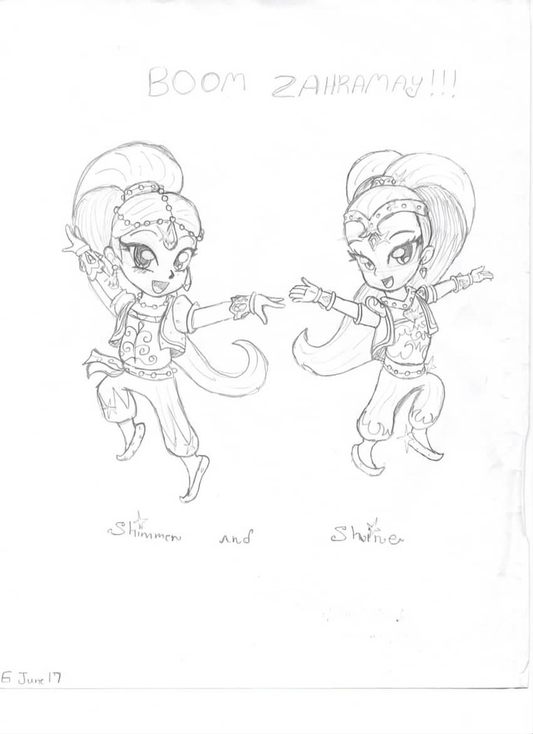 762x1049 Shimmer And Shine Sketch By Dawntoduskblade