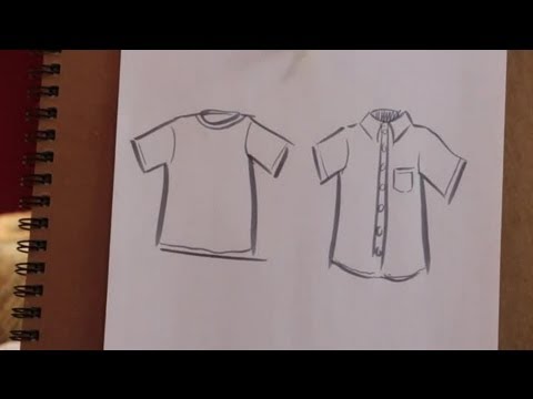 480x360 How To Sketch A Shirt On Paper Various Crafts