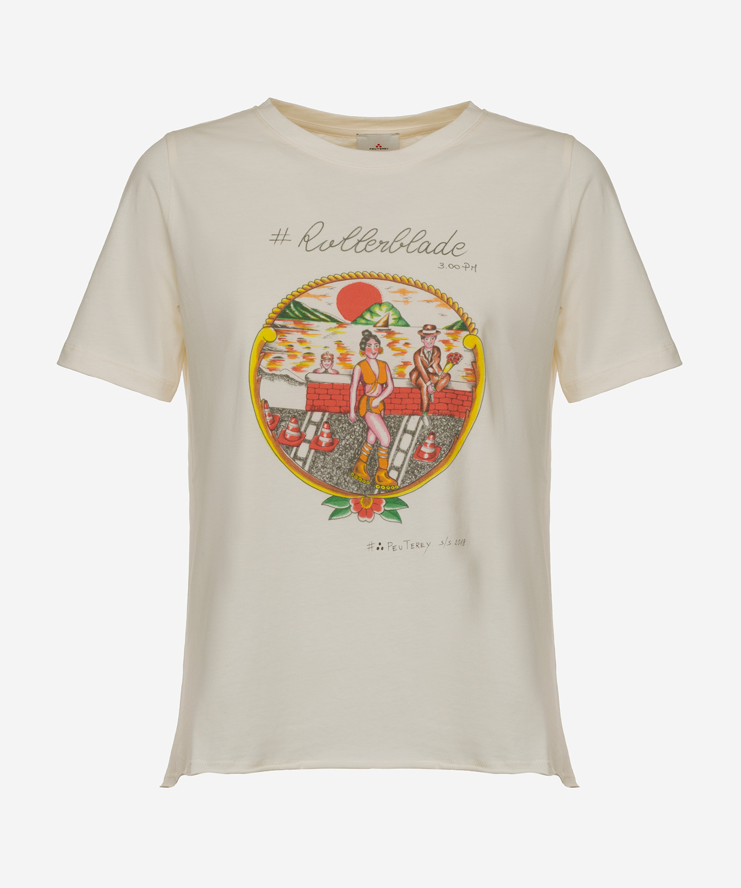 1500x1798 T Shirt In Cotton Jersey With Drawing