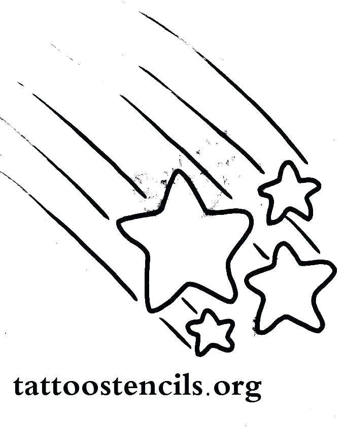 676x876 Shooting Star Drawing At Free For Personal Use Coloring Page