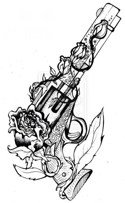 432x699 Drawings Of Guns Cool Drawings Of Guns And Roses Tagged With Gun
