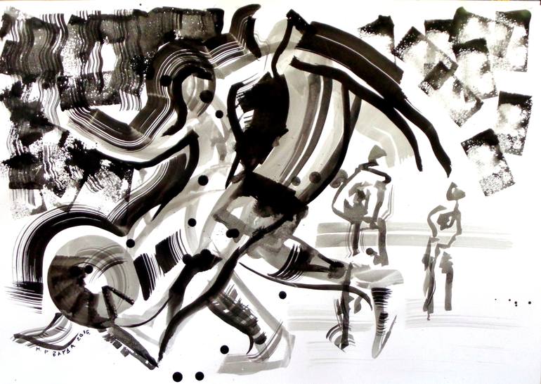 770x546 Saatchi Art Shooting Drawing By Nebojsa Ruzic Varda