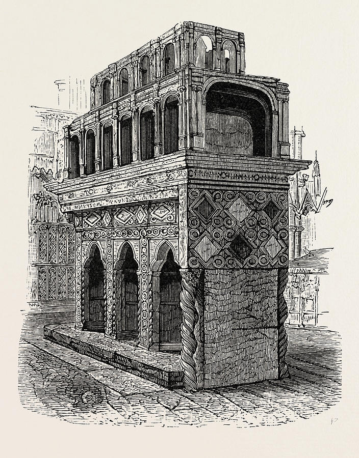 704x900 Shrine Of Edward The Confessor In Westminster Drawing By English