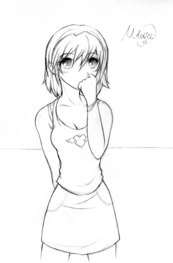 600x910 Shy Girl By Lightningguy