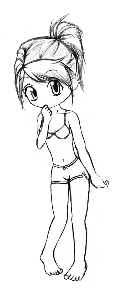 400x941 Collection Of Shy Girl Drawing High Quality, Free Cliparts