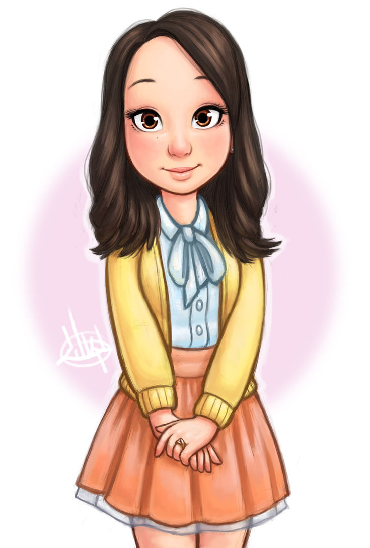 735x1088 Shy Girl By Luigil