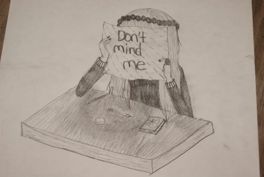 1023x685 Shy Girl Drawing By Tavitiara