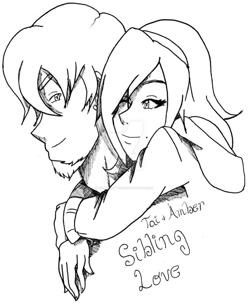810x987 Sibling Love By Piratekitty91