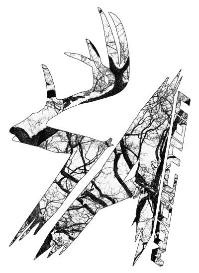 400x550 Sa Signature White Camo Addiction Vertical Decal Shed Antler Apparel