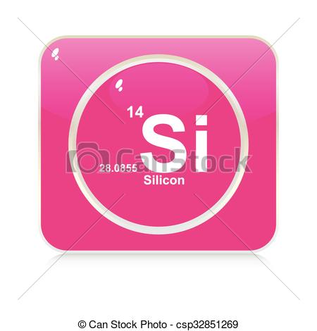 450x470 Silicon Button Clip Art Vector