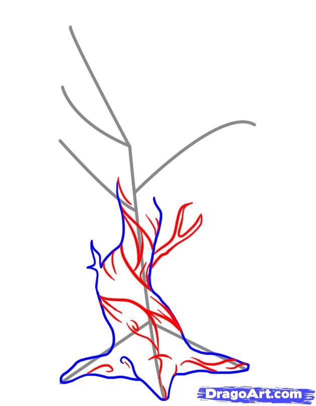 630x810 How To Draw A Dead Tree Step 4 Misc Art Info Tree