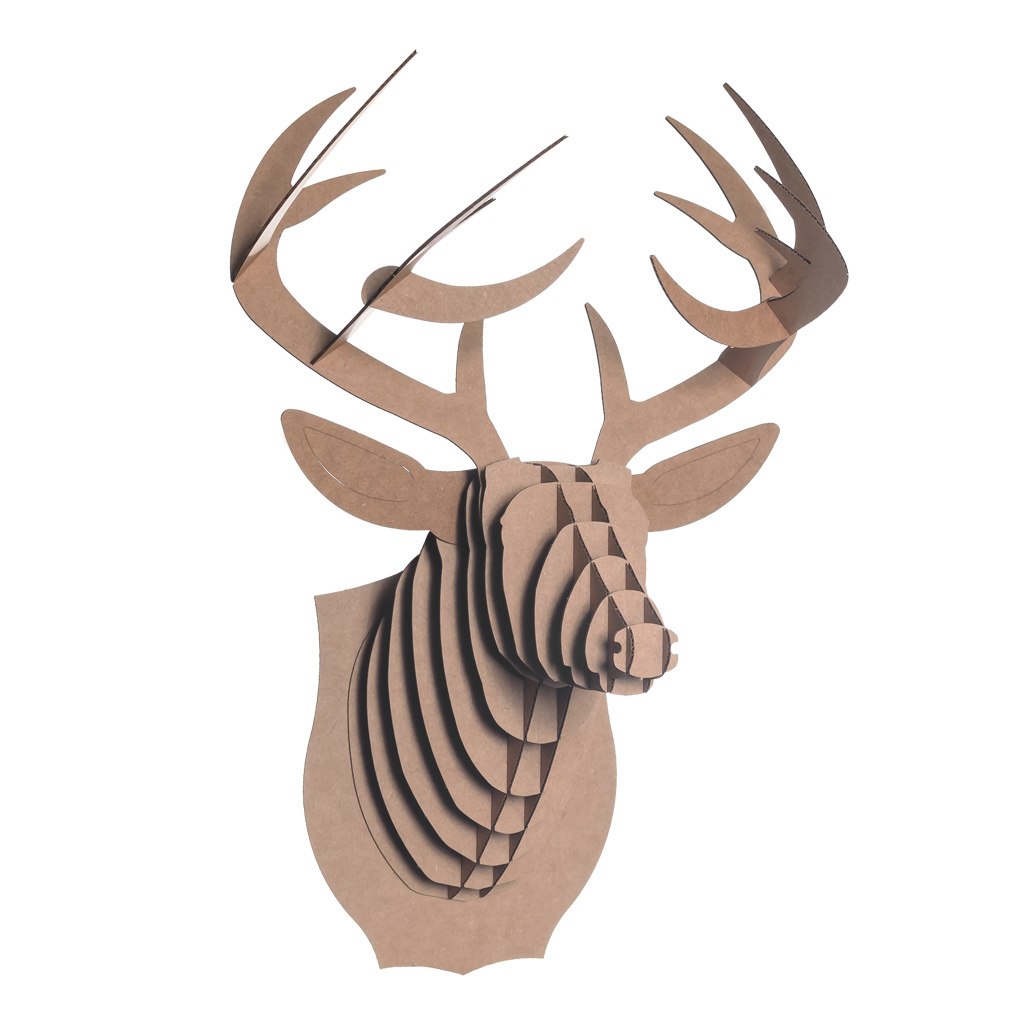 1024x1024 Bucky Cardboard Deer Head