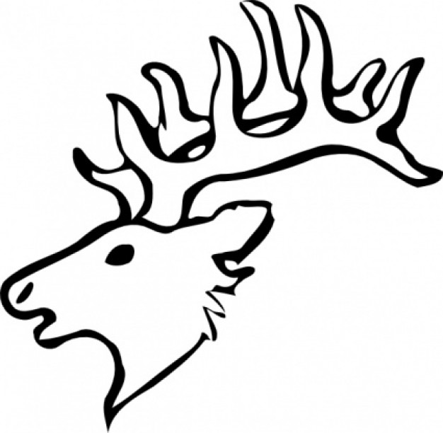 626x612 Deer Clipart Simple