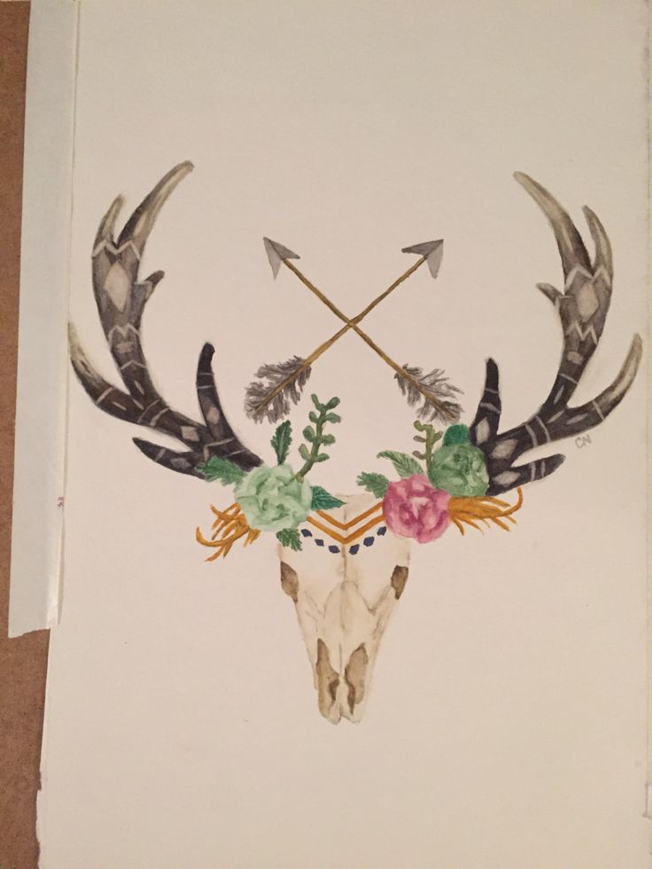 736x981 Deer Antler Tattoos Collection With Meanings