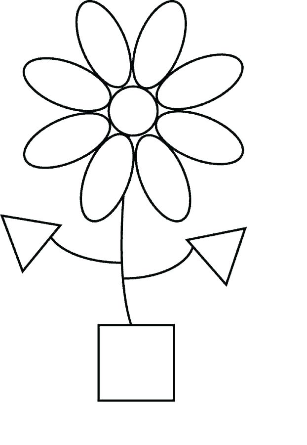 622x900 Shapes Coloring Pages For Preschoolers Shape Basic Tracing