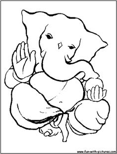 236x309 Simple Ganesha Drawing For Kids