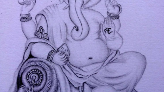 570x320 Simple Drawing Of Lord Ganesha Simple Pencil Sketches Of Lord