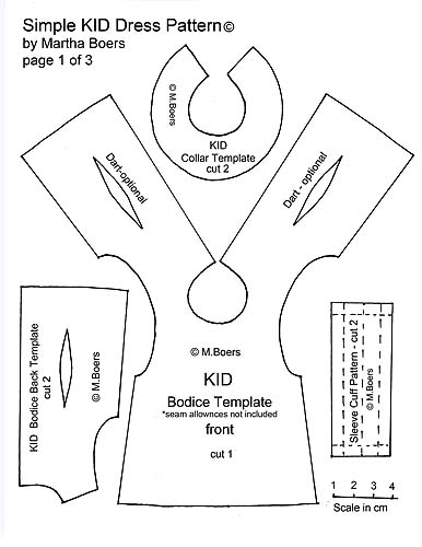 386x500 Easy Kid Dress Pattern