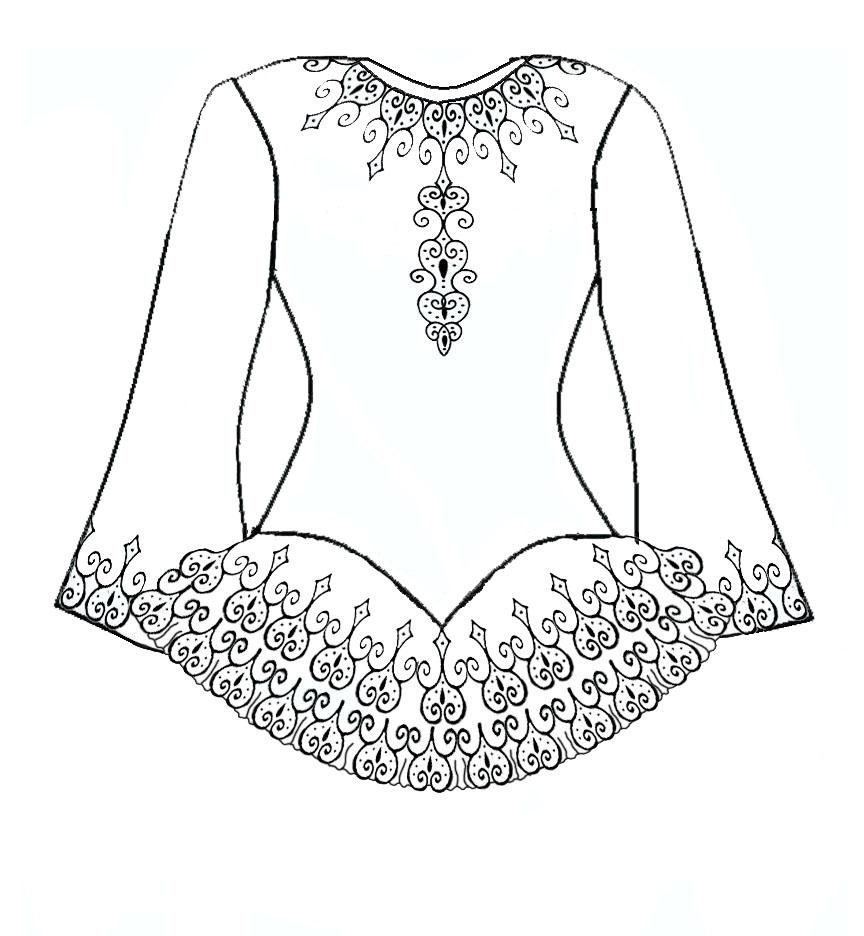 864x936 Simple Dresses Coloring Pages Barbie Wedding Dress Free Fancy