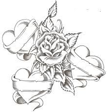 220x229 Pencil Drawings Of Hearts And Roses Collection