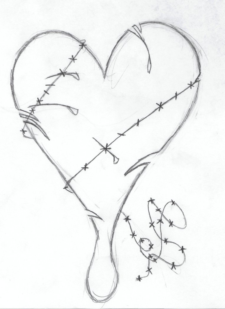 763x1047 Drawing Of Broken Hearts Emo Drawings Of Broken Hearts In Pencil