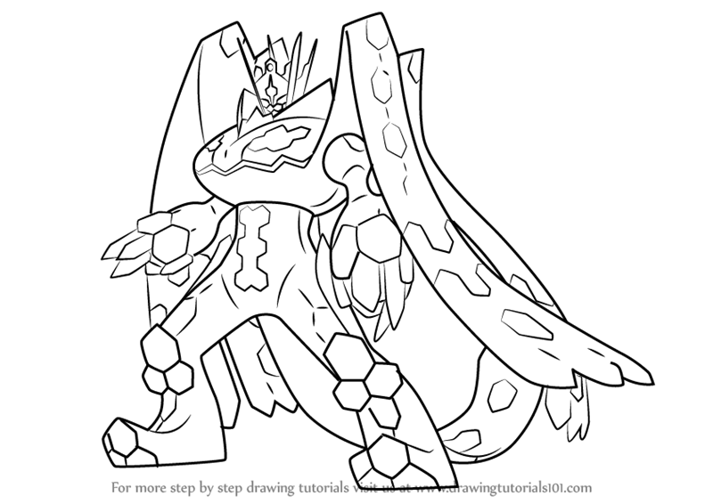 800x566 Learn How To Draw Zygarde Complete Forme From Pokemon Sun And Moon