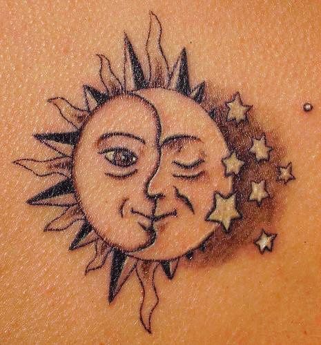 465x500 Sunmoontat, My Fav So Far! Tattoos Tattoo, Tatting