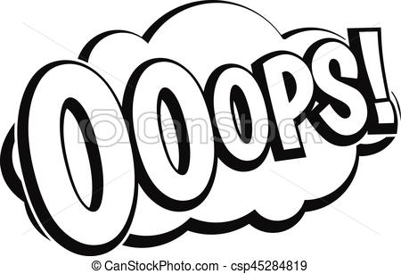 450x307 Ooops, Comic Book Explosion Icon, Simple Style. Ooops, Comic