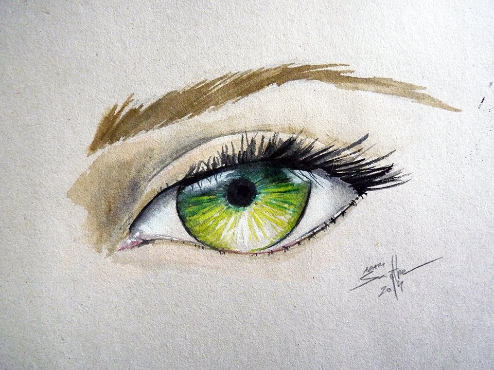 960x720 How To Paint An Eye Watercolor Tutorial