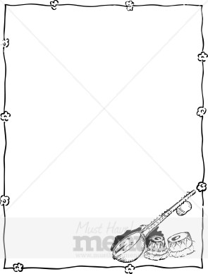 295x388 Sitar And Drums Border Archive