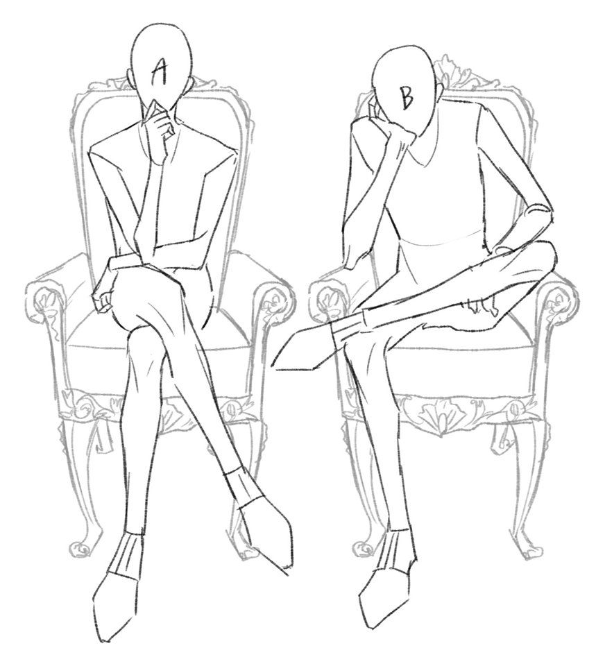 Sitting Poses Drawing at GetDrawings | Free download