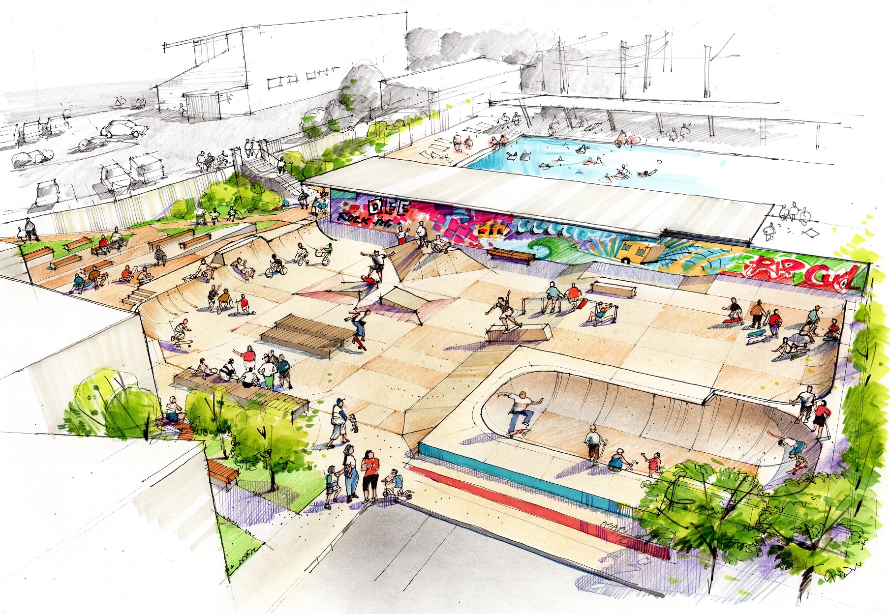 1809x1249 Work Kicks Off On Birkenhead Skate Park Ourauckland