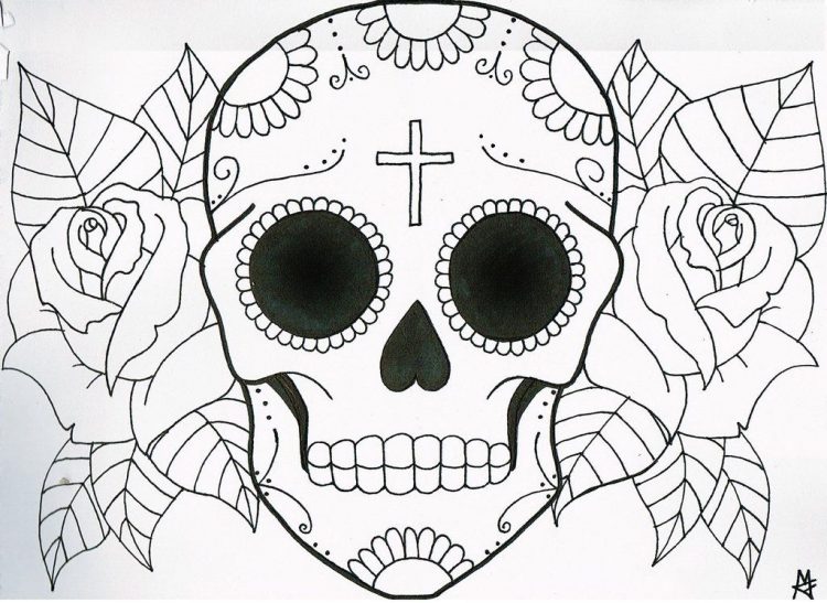750x547 Drawing Easy To Draw Skulls Plus Easy To Draw Evil Skulls Also