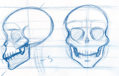 400x255 How To Draw A Skull Step By Step Guide For Beginners