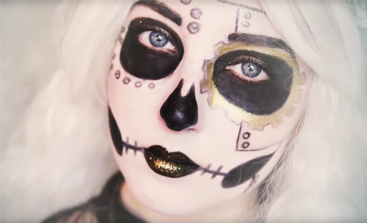 1456x886 The 15 Best Sugar Skull Makeup Looks For Halloween Halloween
