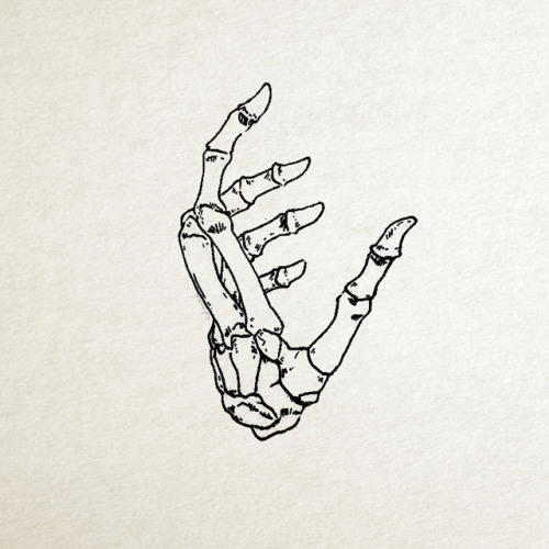 500x500 Skeleton Hand Drawing Tumblr
