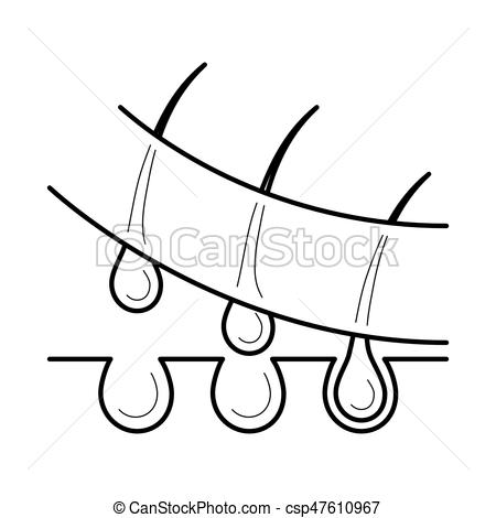 450x470 Hair Removed From The Skin By Waxing Strip. Hair Removed Clip