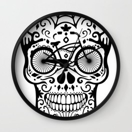 264x264 Human Skull Wall Clocks Society6