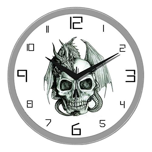 500x500 Samken Round Large 11 Inch Designer Decorative Dragon And Skull