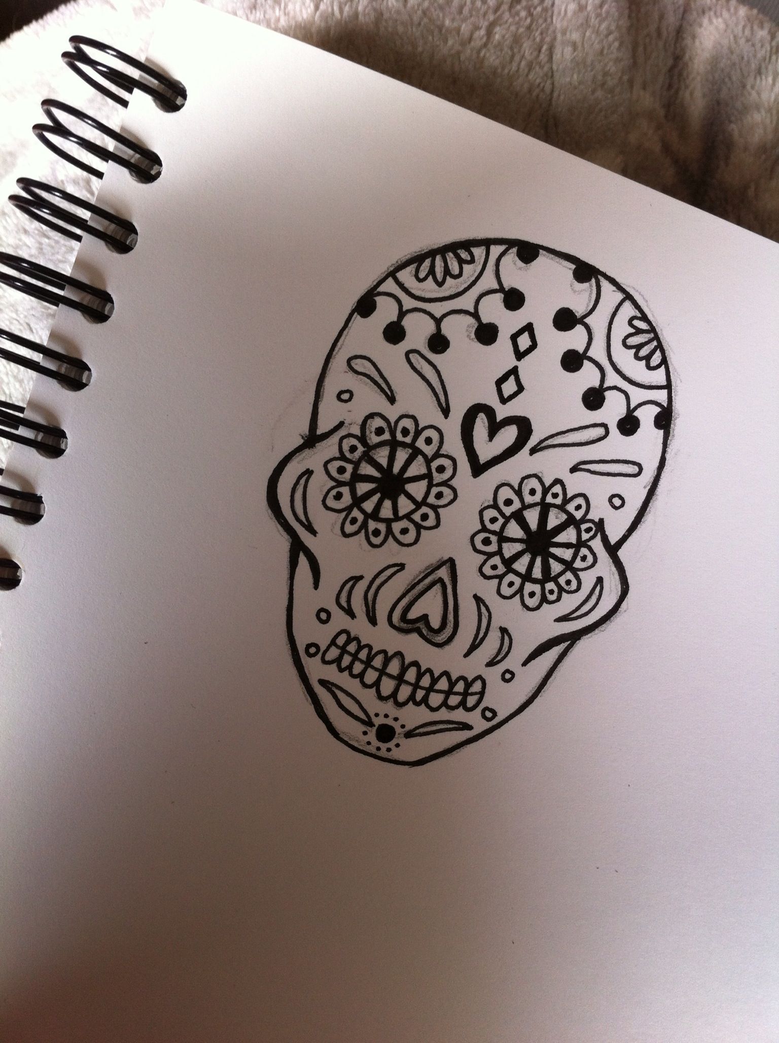 1536x2056 Hand Drawn Sugar Skull The Virgin Rose Work Sugar