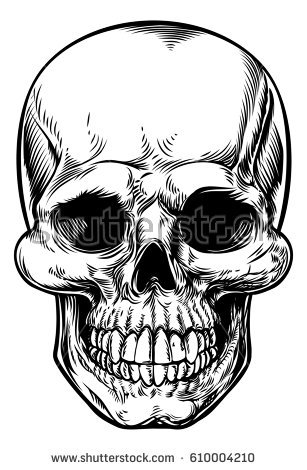 307x470 Collection Of Skull With Teeth Drawing High Quality, Free