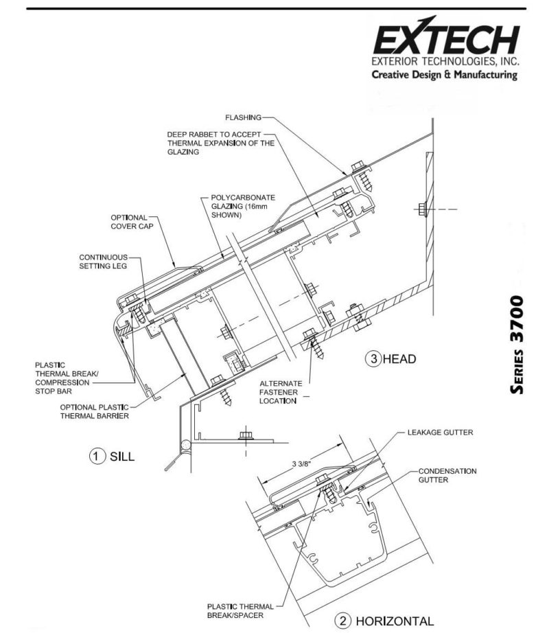 800x922 Industrial Skylights Skygard 3700 Extech, Inc.