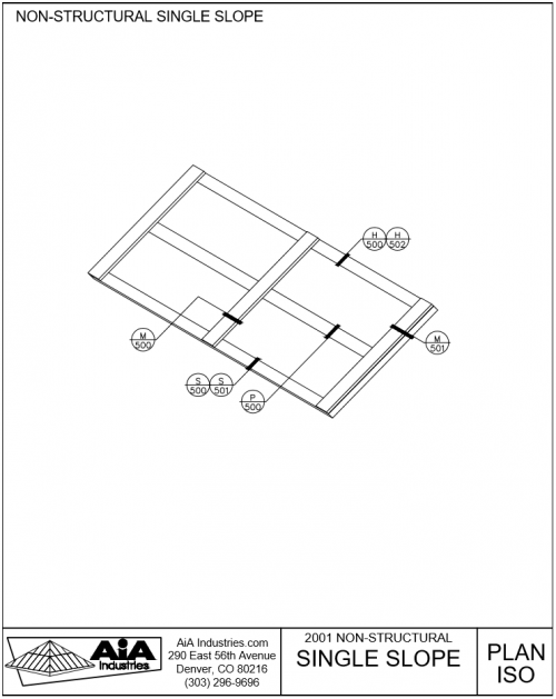 500x629 Nonstructural Single Slope Skylights Detailed Drawings Aia