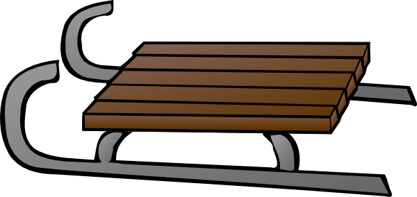 600x284 Sledge Clip Art